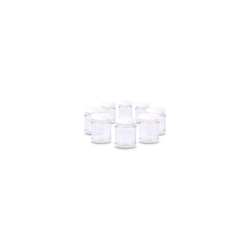 Lot de 8 pots en verre pour Yaourtière SEB 80155