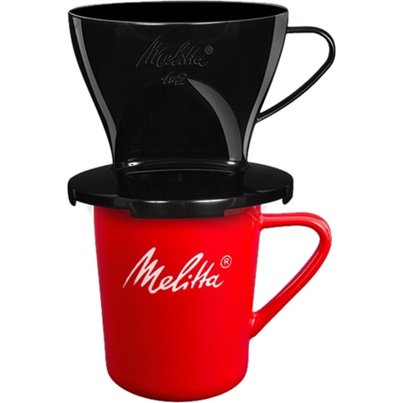 MELITTA Porte-filtre à café 1x2 - Noir