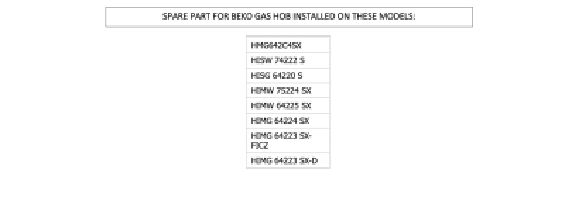 Kit de 2 boutons pour plaque de cuisson gaz Beko - 157244012