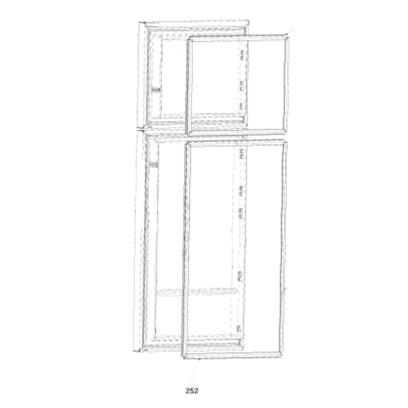 Joint de porte réfrigérateur (repère 252) Réfrigérateur, congélateur 5958270300 BEKO