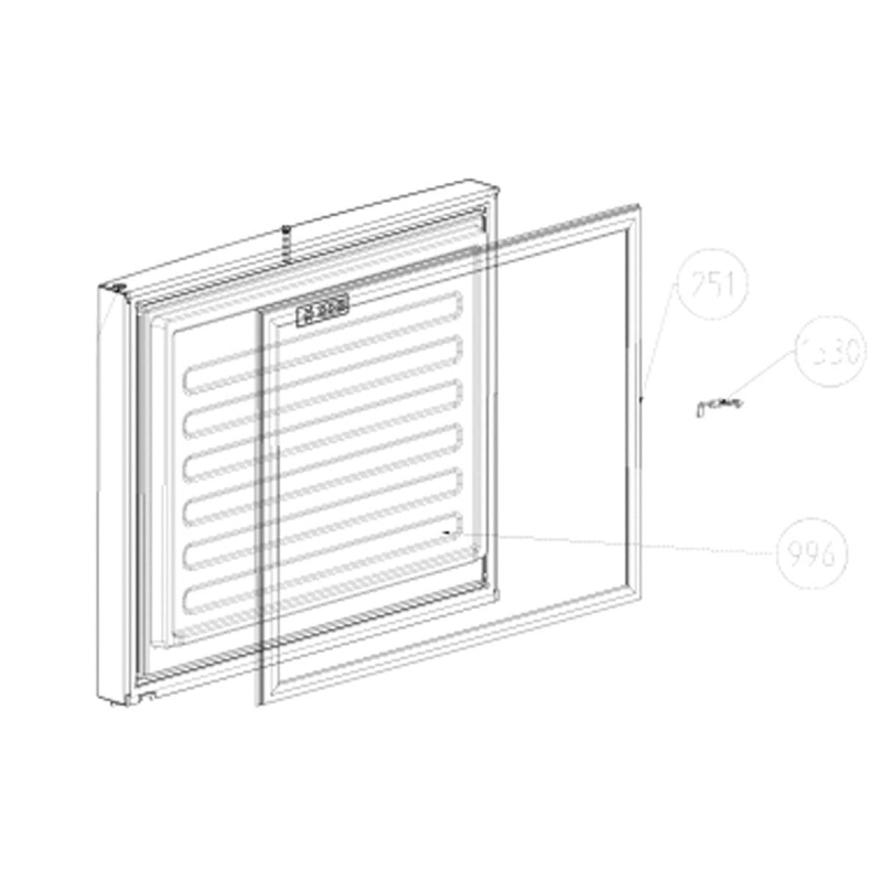 Joint de porte de congélateur (repère 251) Réfrigérateur, congélateur 5958272000 BEKO