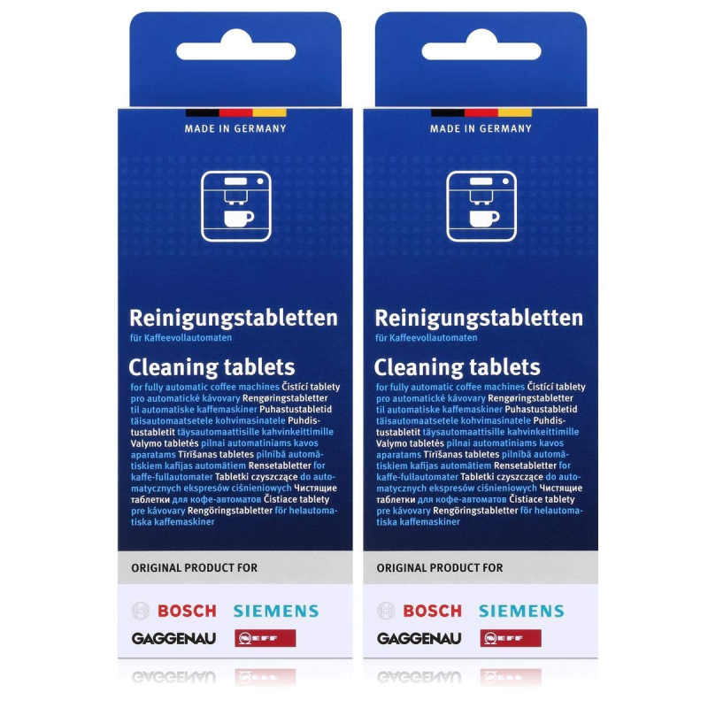 Bosch - tablettes de nettoyage pour machine à café entièrement automatiques TCA 5, 6 TCA, TCA 7 - Lot de 2 - TCZ6001