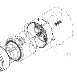 Demi cuve arrière repère K105 Lave-linge AGM75471429 LG Lave-linge AGM75471429 LG