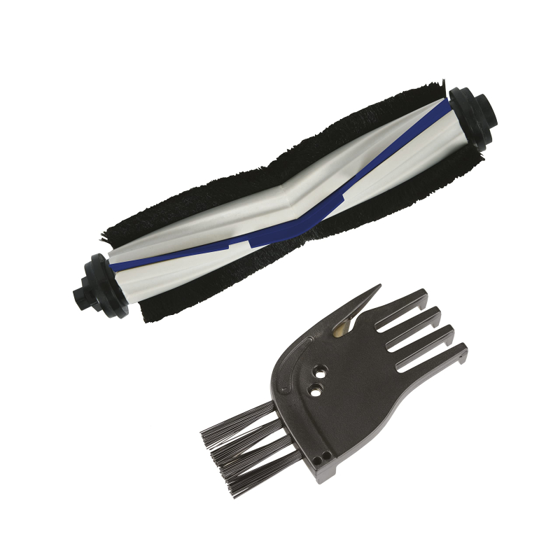 Rowenta ZR740004, Brosse Turbo Animal et Brossette compatibles avec Les aspirateurs Robot Explorer Série 60, Noir/Gris