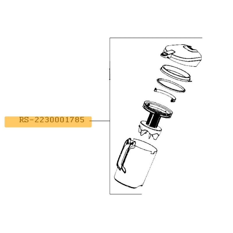 Séparateur complet Aspirateur RS-2230001785 ROWENTA Aspirateur RS-2230001785 ROWENTA