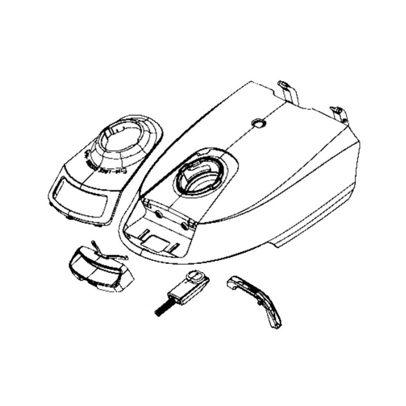 Couvercle rouge Aspirateur RS-2230000289 ROWENTA Aspirateur RS-2230000289 ROWENTA