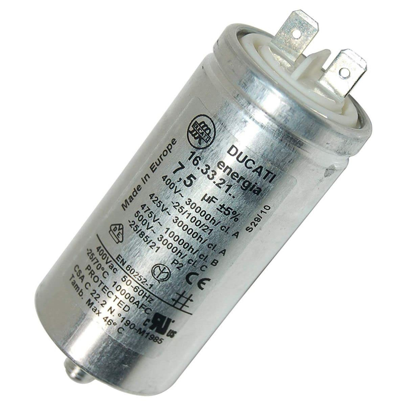 Condensateur 7.5µF d'origine Sèche-linge C00119849 ARISTON HOTPOINT HOTPOINT Sèche-linge C00119849 ARISTON HOTPOINT HOTPOINT
