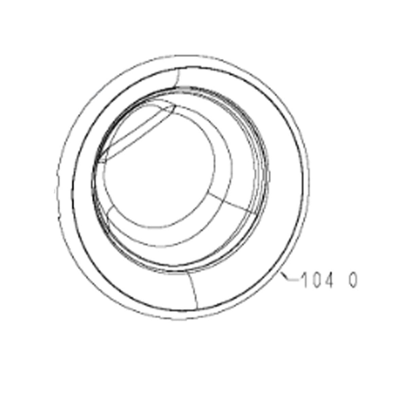 Porte hublot complète (repère 104 0) d'origine Lave-linge C00532991, 488000532991 WHIRLPOOL