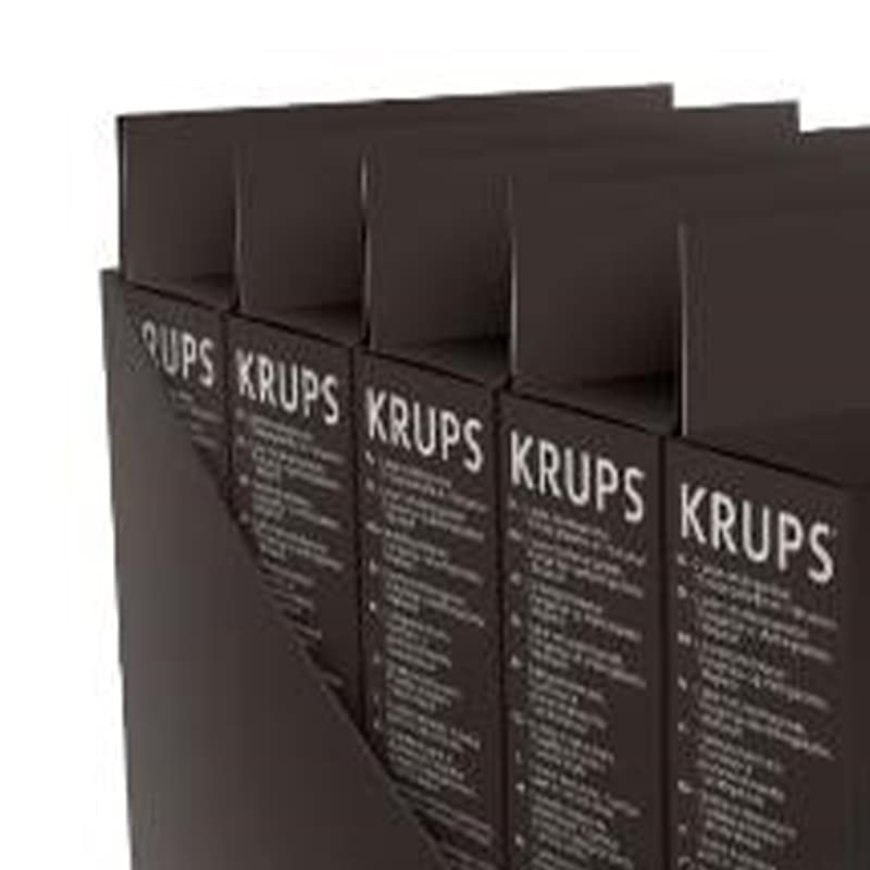 Krups Lot 5 Kits d'entretien pour Machines Espresso Broyeur à Grain, Accessoire Officiel XS531010, Noir