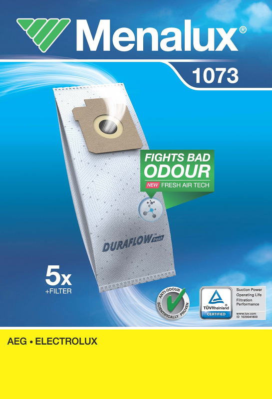 Menalux 1073 Duraflow 5 sacs d'aspirateur pour AEG / Electrolux (Import Allemagne)