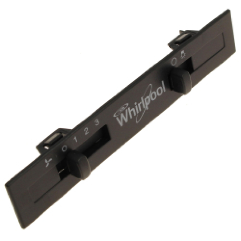 Bandeau noir + curseurs pour Hotte Whirlpool