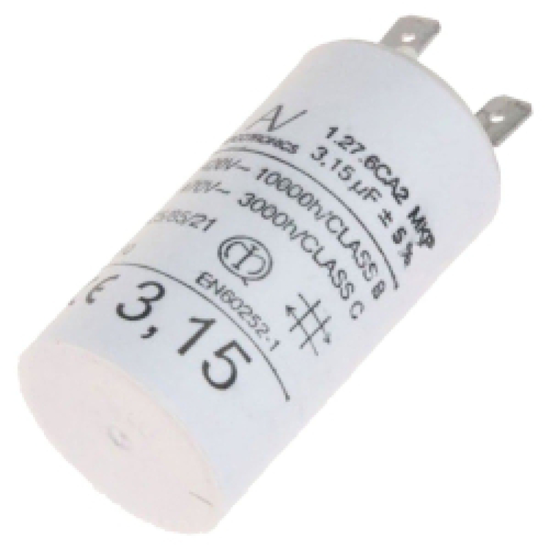 Condensateur 3.15 mf 450 v d'origine Hotte C00242732, 482000099557 ARISTON HOTPOINT HOTPOINT