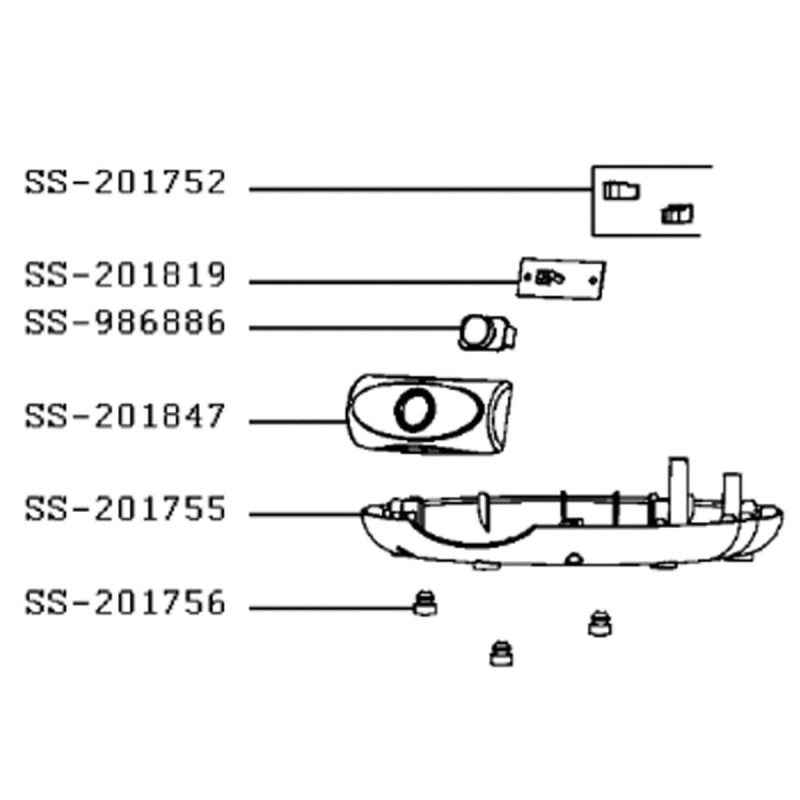Bouton (repere SS-986886) SS-986886 MOULINEX