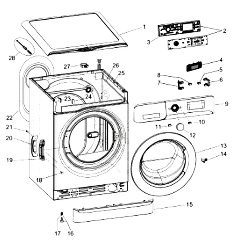 Hublot complet (repere 13) d'origine C00521846 WHIRLPOOL