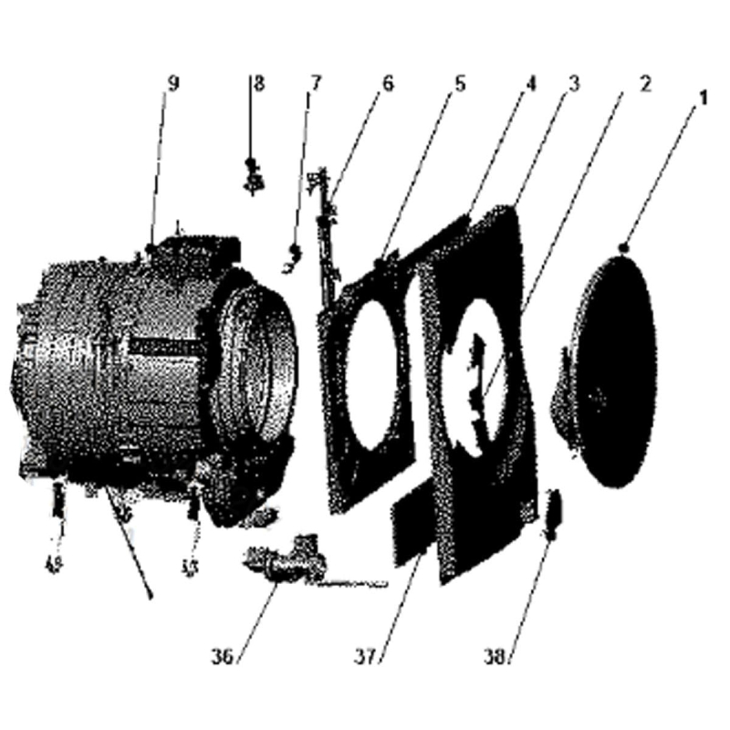 Pompe de vidange (repere 36) d'origine C00526217 WHIRLPOOL