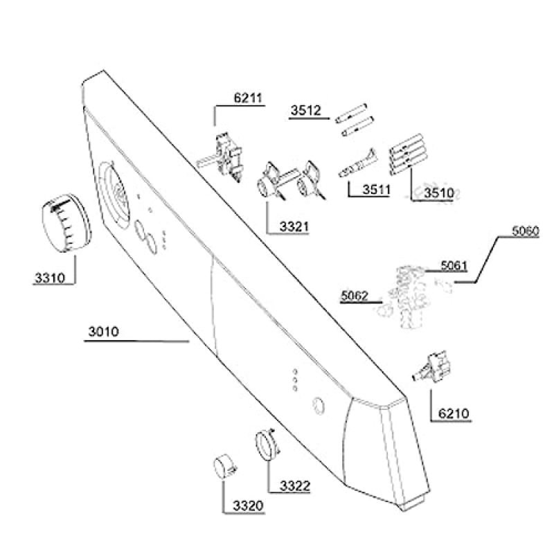 Bandeau de commande d'origine 1714061300 BEKO