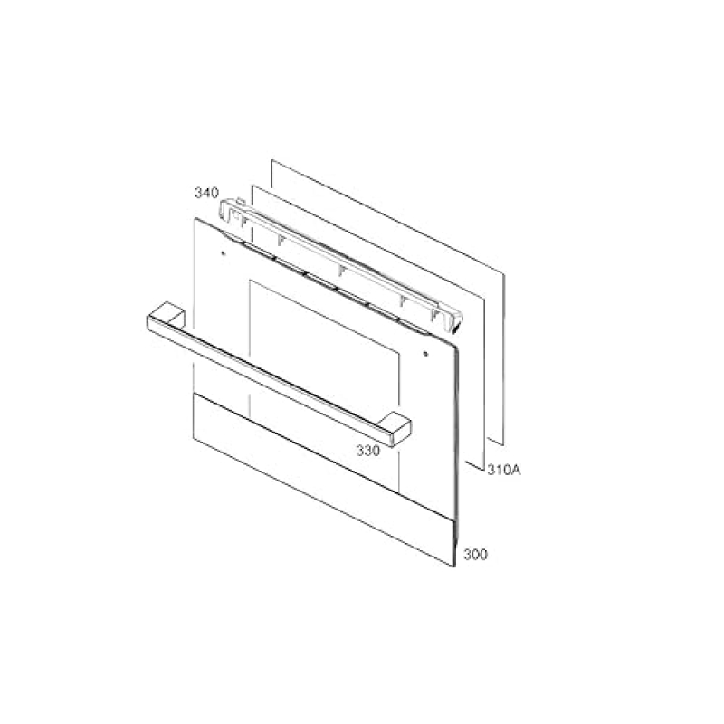 Vitre exterieure repere 300 d'origine 140144772088 ELECTROLUX