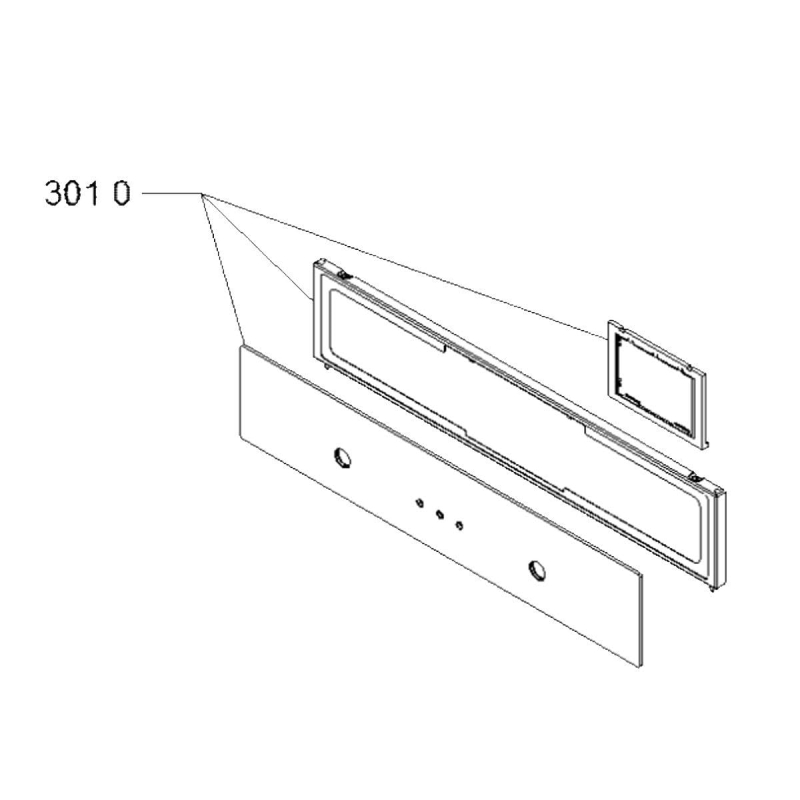 Dosseret repere 3010 d'origine 481010487057 WHIRLPOOL