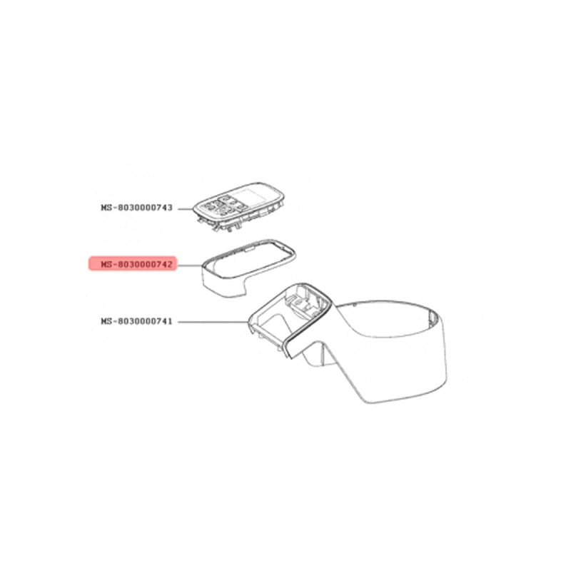 Enjoliveur cadran blanc COMPANION MS-8030000742 MOULINEX