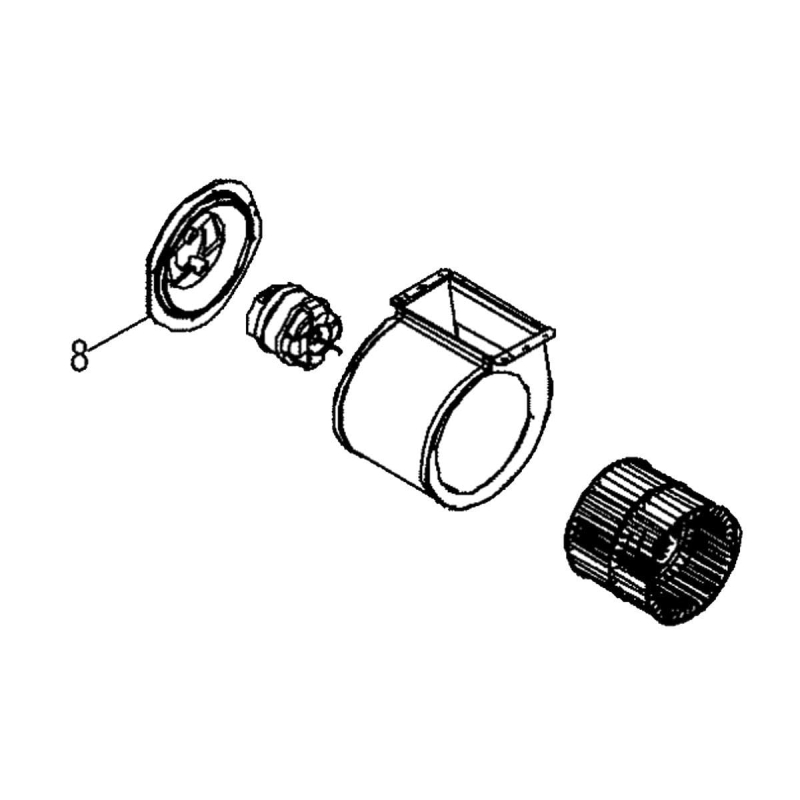 Support moteur repere 8 d'origine C00278471 SCHOLTES