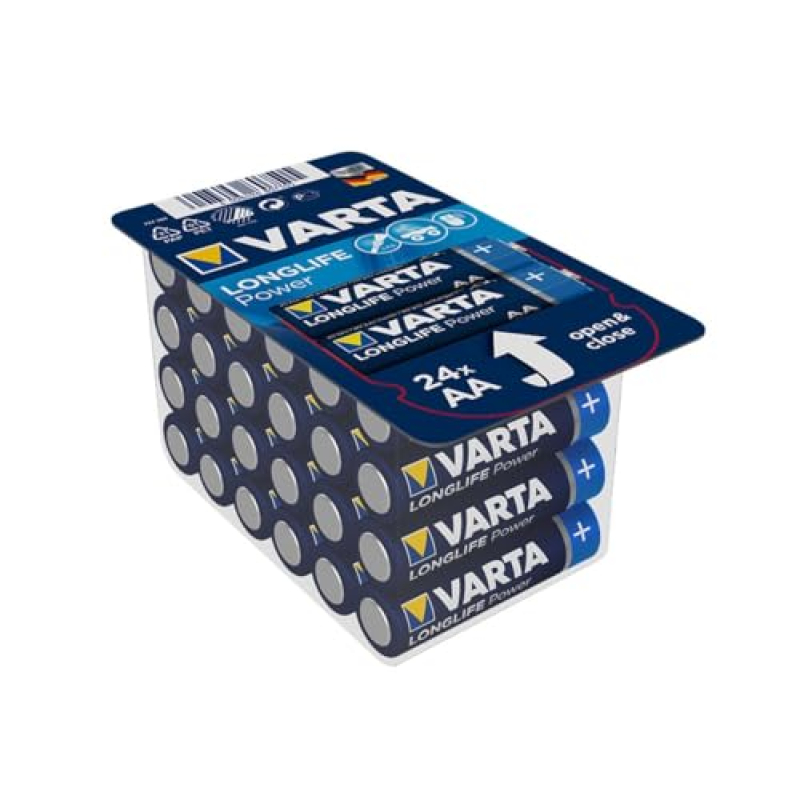 Lot de 24 piles alcaline AA LR06 pour Accessoires et entretien VARTA 4906301124