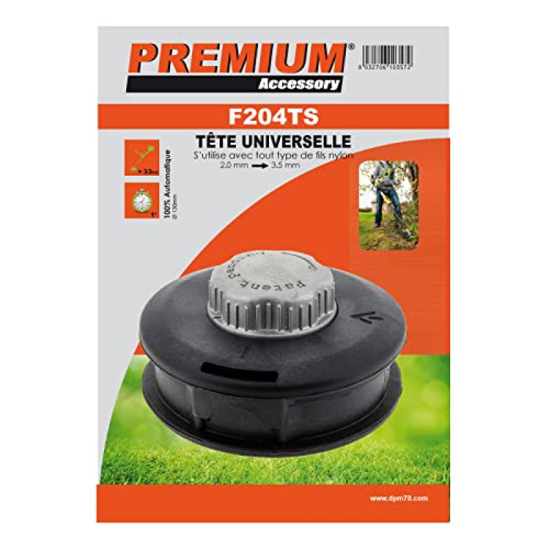 TETE UNIVERSELLE TAP N GO (23,5MM) - BOUTON ALUMINIUM - rechargement rapide F204TS