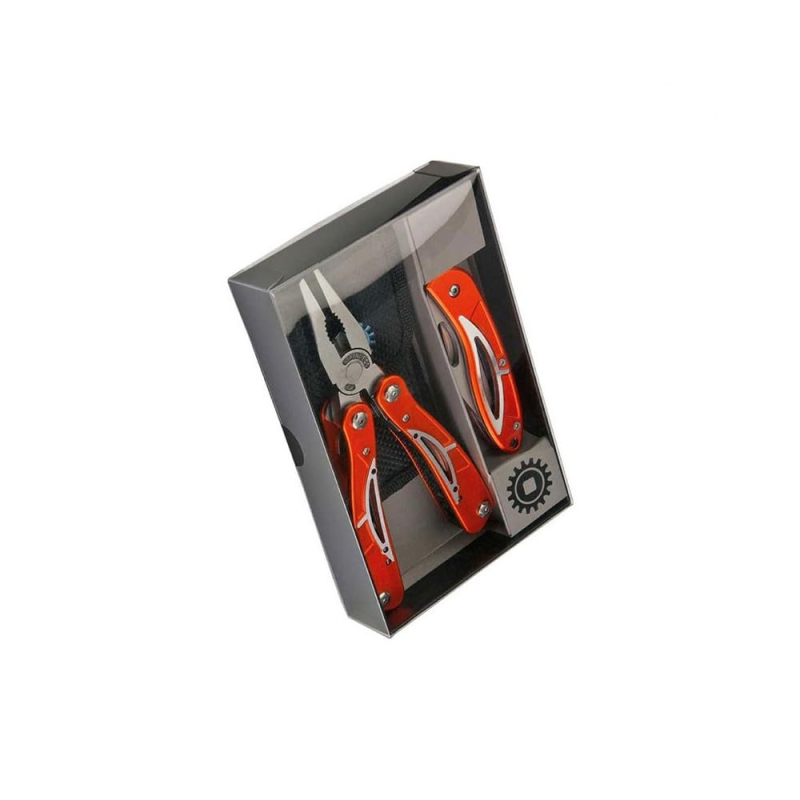 Pince Multifonction Et Son Couteau, En Acier Inoxydable (En Coffret) MOB Outillage 6202000000
