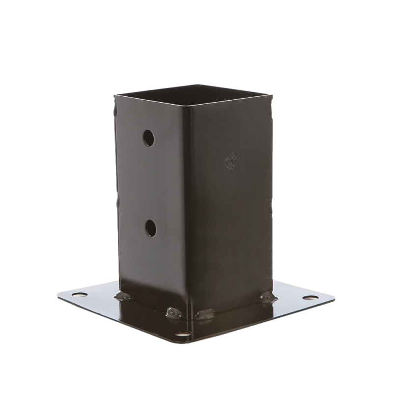 MERMIER Support de poteau sur platine - Dimension (mm) : 70x70