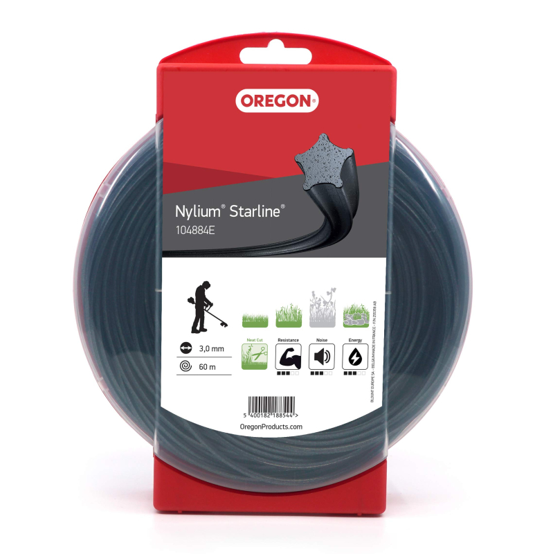 Fil de débroussailleuse Oregon Nylon Étoile 3mm, 104884E