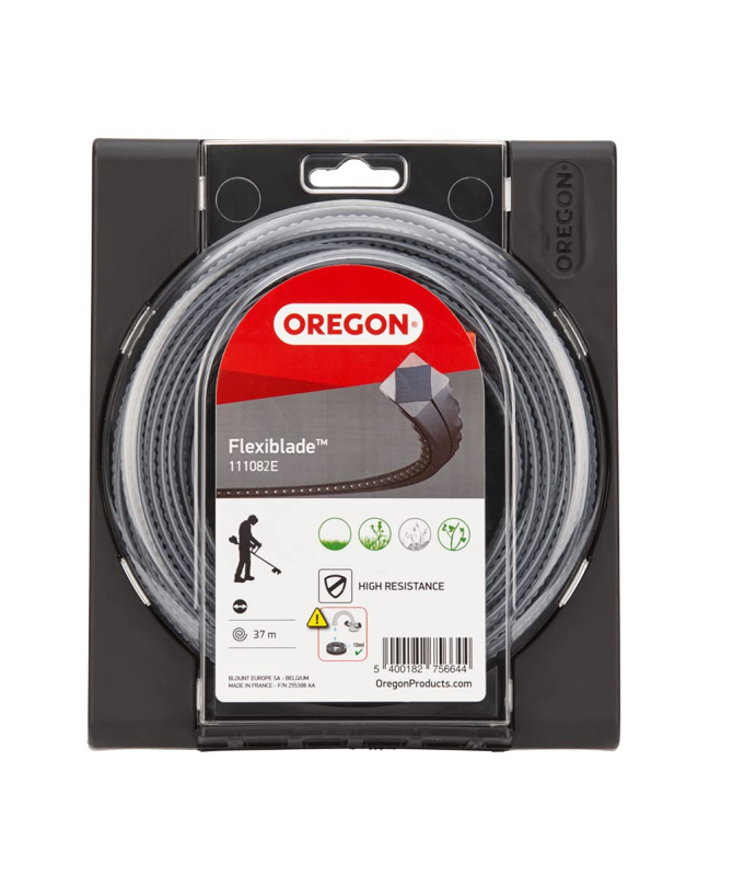 Oregon 111082E Fil de coupe strié FlexiBlade, 3,00 mm, rouleau de 37 m