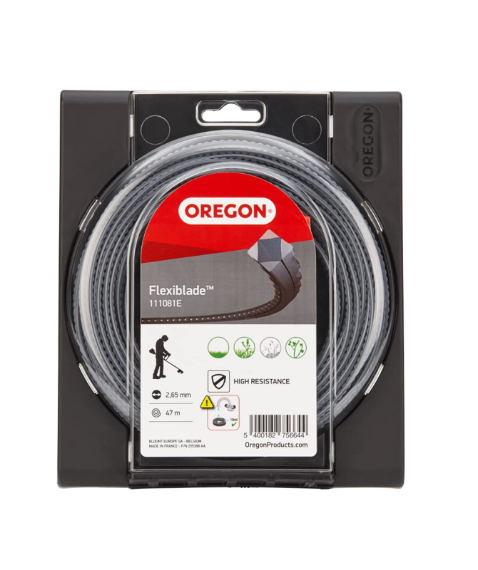 Oregon 111084E Fil de coupe strié FlexiBlade, 3,50 mm, rouleau de 27 m