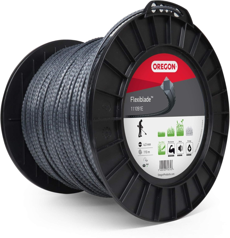 Oregon 111091E Fil de coupe strié FlexiBlade, 4 mm, bobine de 110 m