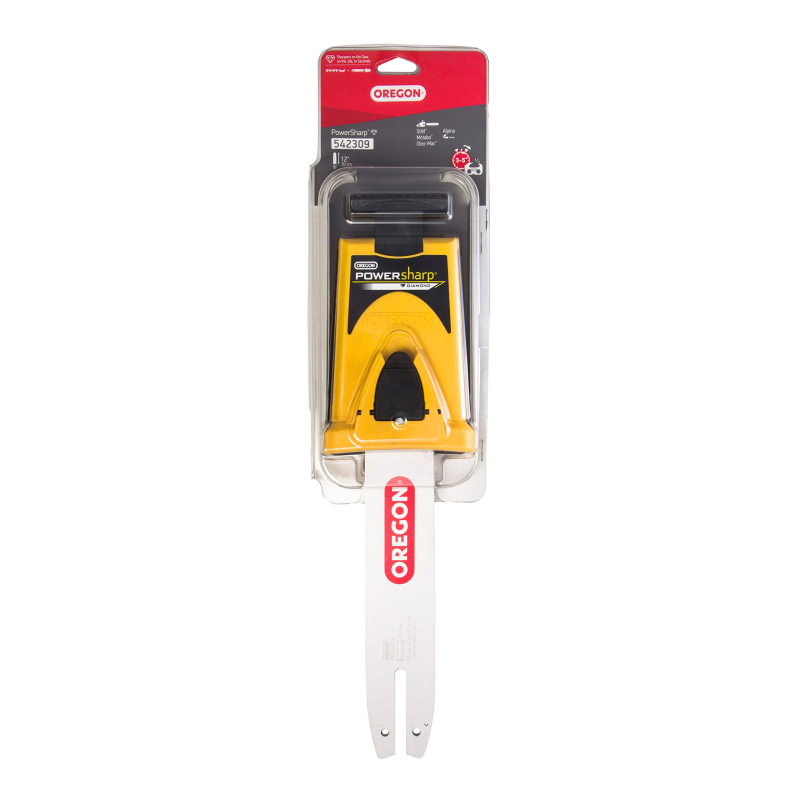 Oregon 542309 Guide Powersharp de tronçonneuse avec affûteur pour chaîne PowerSharp 44 maillons