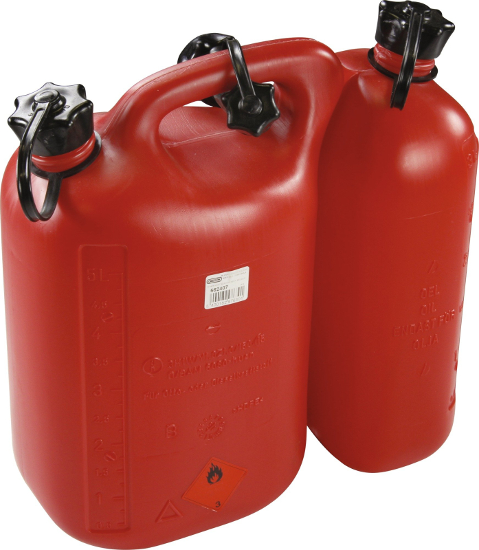 Jerrican Double Compartiment 5 L + 3 L Rouge - OREGON 562407