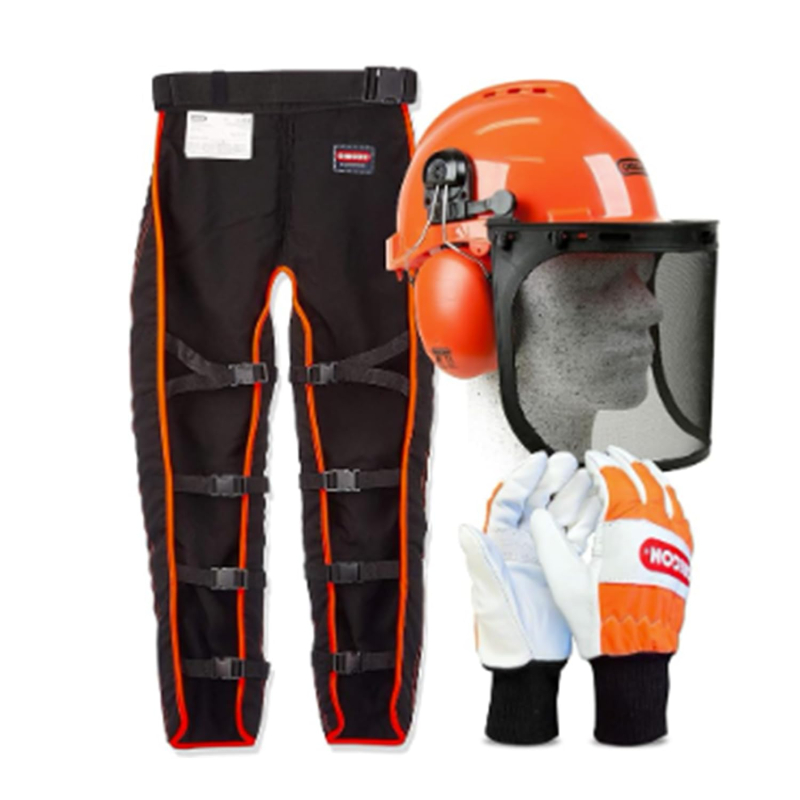 Kit De Sécurité Pour Tronçonneuse Oregon 574742A - Casque - Visière - Gants - Jambières