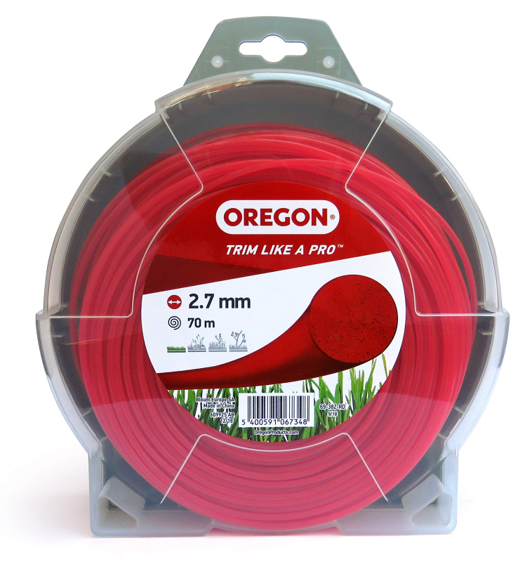 Fil Débroussailleuse Rond Nylon Rouge Ø2.7mm/70m Oregon 69-382-RD