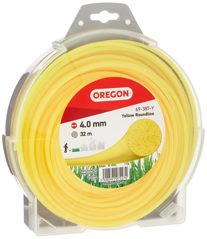 Fil Débroussailleuse Rond Nylon Jaune Ø4.0mm/32m Oregon 69-387-Y
