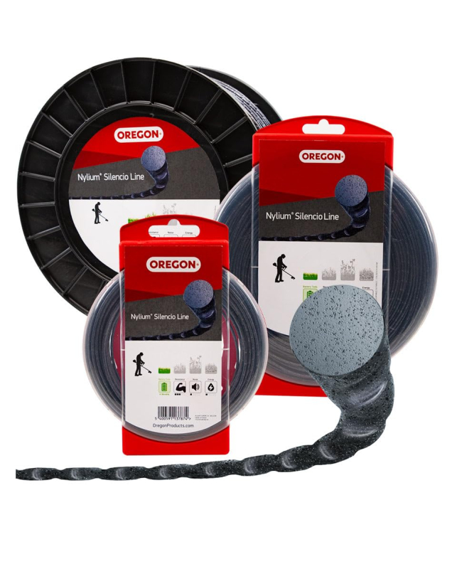 Fil Débroussailleuse Rond Torsade Nylium Silencio Noir Ø3.0mm/56m Oregon 800011