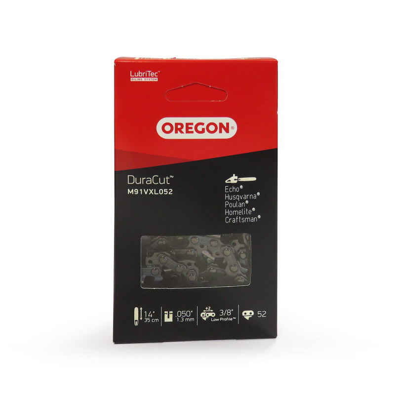 Chaîne De Tronçonneuse Oregon M91VXL052E Pas : 3/8 Jauge : 1.3 Maillons : 52 - DuraCut