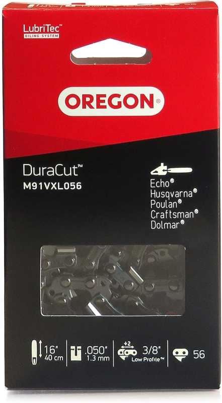 Chaîne De Tronçonneuse Oregon M91VXL056E Pas : 3/8 Jauge : 1.3 Maillons : 56 - DuraCut
