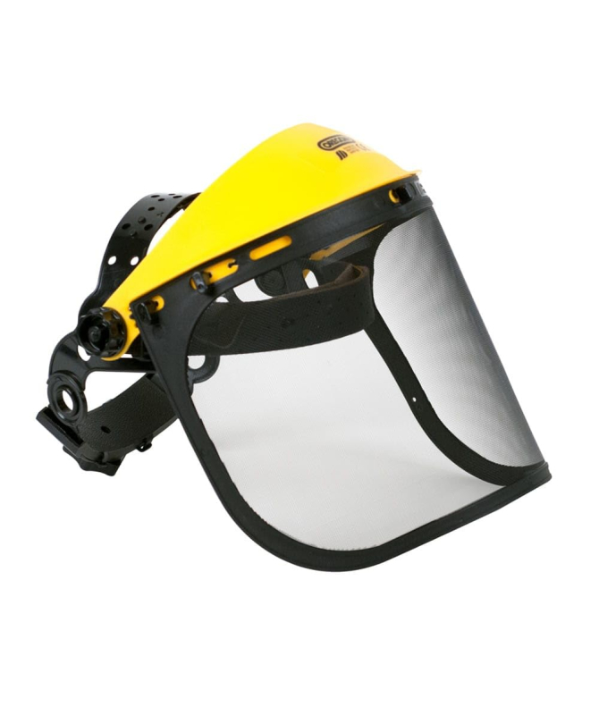 OREGON - Q515064- Visière de Protection Ajustable en Maille d'Acier, Protection du Front et du Visage