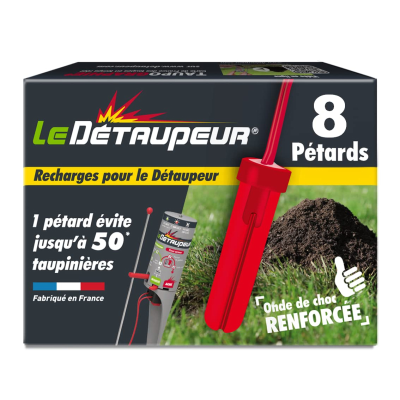 Piège À Taupe Le Détaupeur Recharge De 8 Pétards