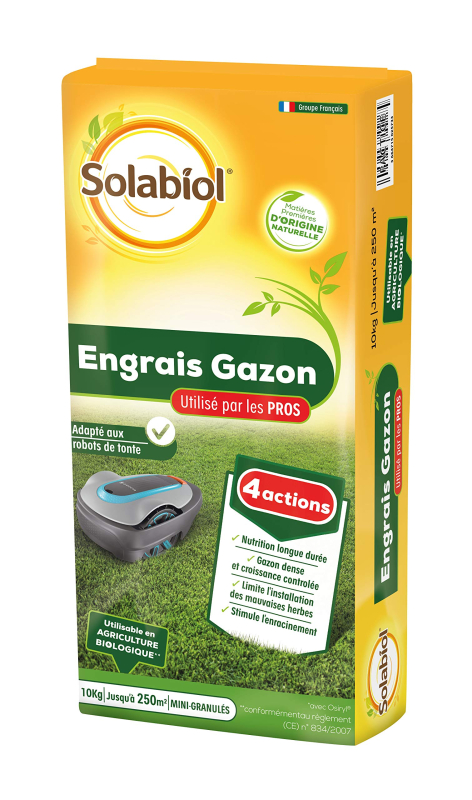 Engrais Gazon Bio Professionnel Solabiol 10KG