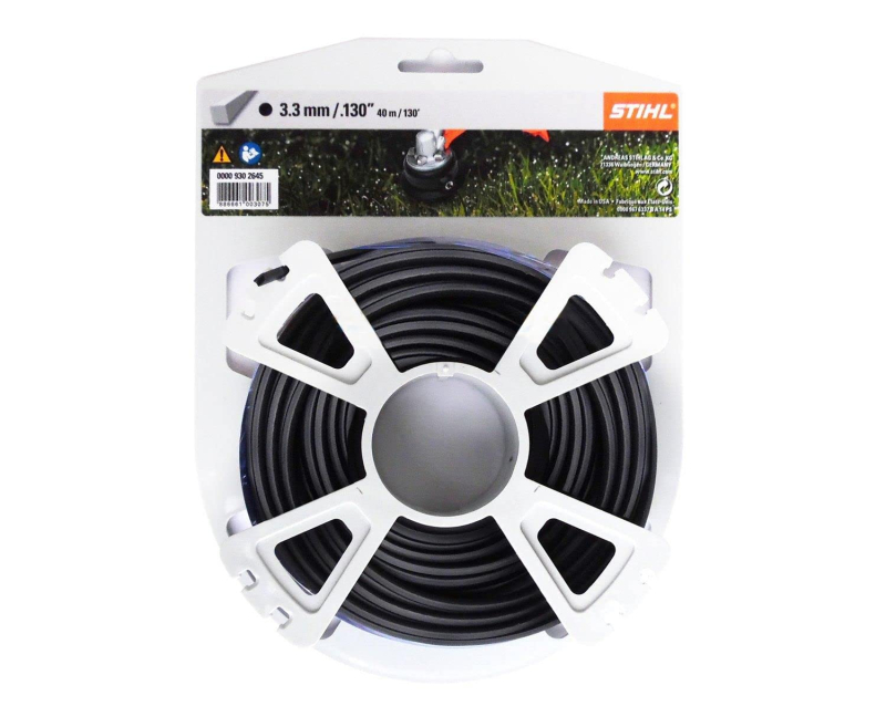 Fil De Coupe Carré STIHL Débrousailleuse 00009302645 - 3,3 Mm - 38 M