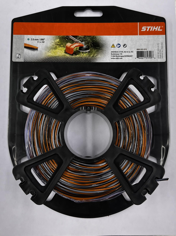 Fil De Coupe High-Tech CF3 PRO Cruciforme STIHL Débrousailleuse 00009304319 - 2 Mm - 91 M