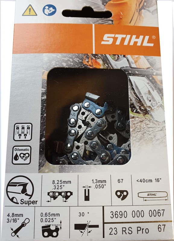 Chaîne Tronçonneuse STIHL 36900000067 Pas : .325 Jauge : 1.3 Maillons : 67