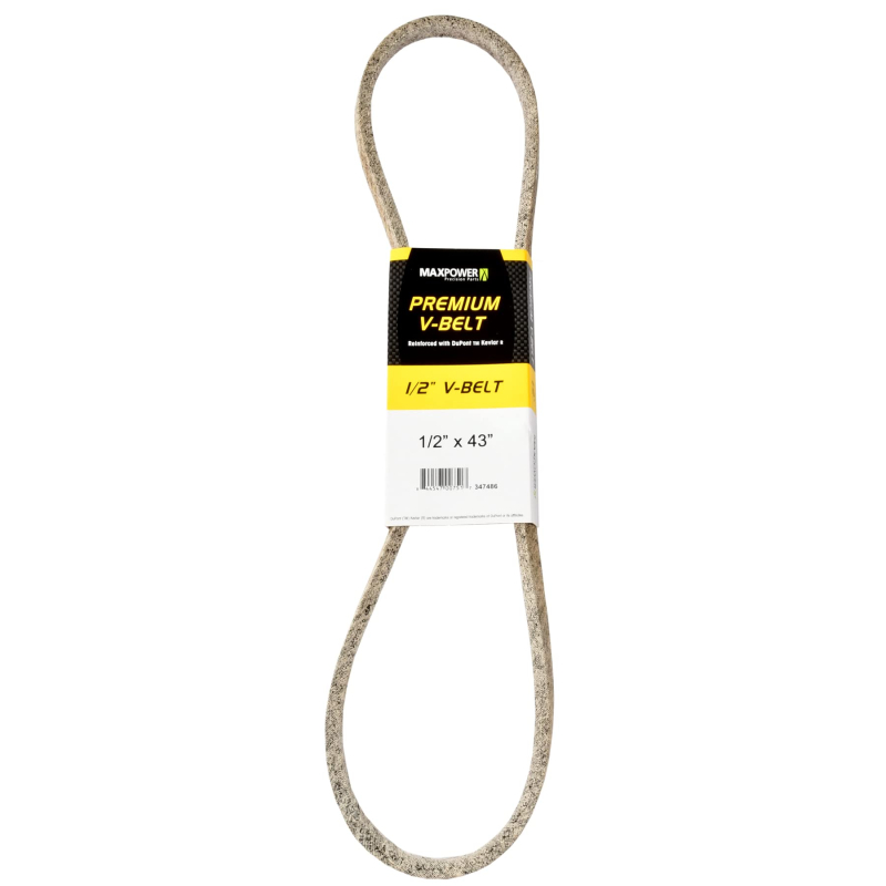 COURROIE 1/2 X 43 Kevlar, Spéciale Motoculture 347486 Maxpower