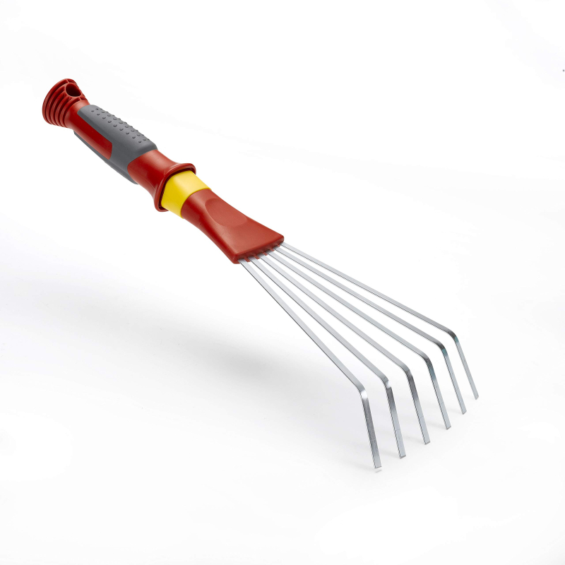 Outils Wolf, Petit Balai à Main à Dents Plates Multi-Star, LDM Argent/Orange