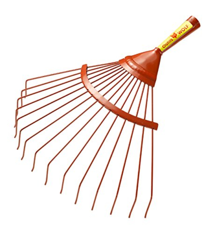 WOLF Balai À Feuilles 15 Dents Rondes Sans Manche UA35