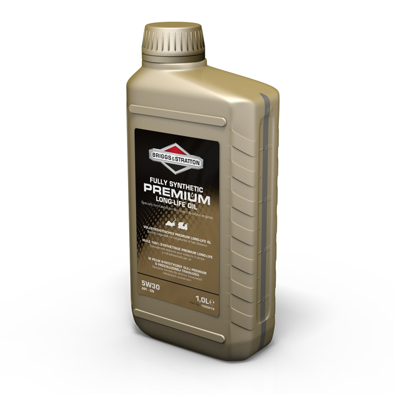Huile de moteur 4 temps synthétique longue durée Briggs & Stratton 100007S 5W30, 1,0 litre